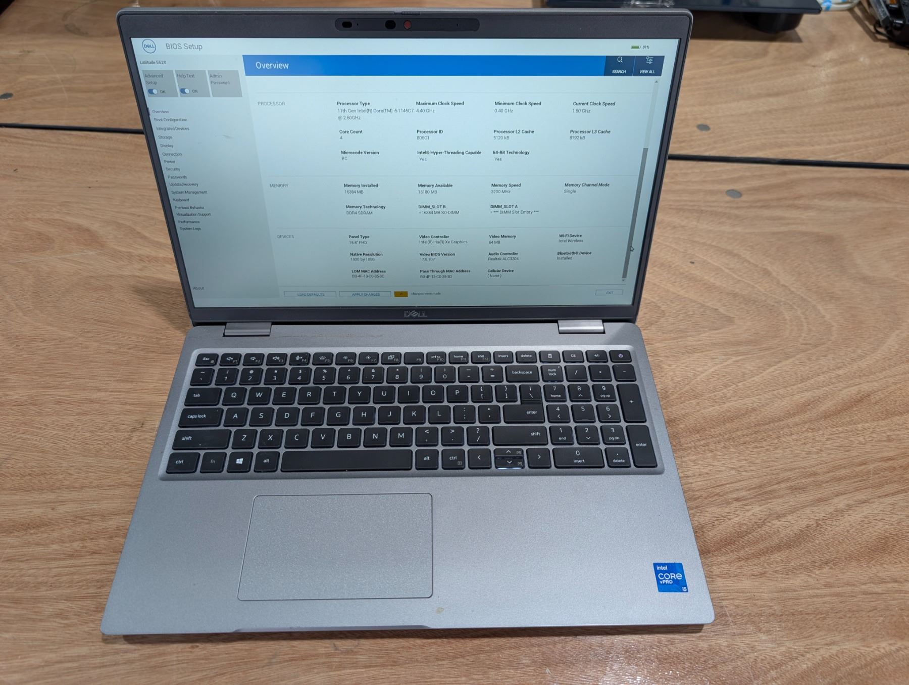 Écran LCD Dell LATITUDE 15 5520 15,6 POUCES DEL mince 1366 x 768 30 Écran LCD Dell LATITUDE 15 5520 15,6 POUCES DEL mince 1366 x 768 30