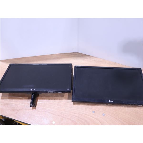 LOT DE 2 MONITEURS 22" LG FLATRON E2242T SANS SUPPORT SANS CABLES