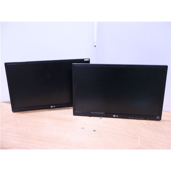 LOT DE 2 MONITEURS 22" LG FLATRON E2242T SANS SUPPORT SANS CABLES