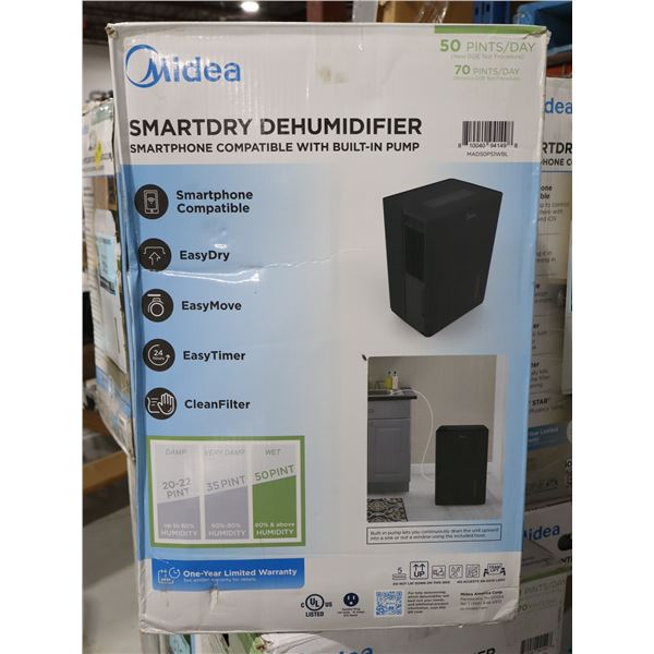 MIDEA SMART DEHUMIDIFIER MAD50PS1WBL