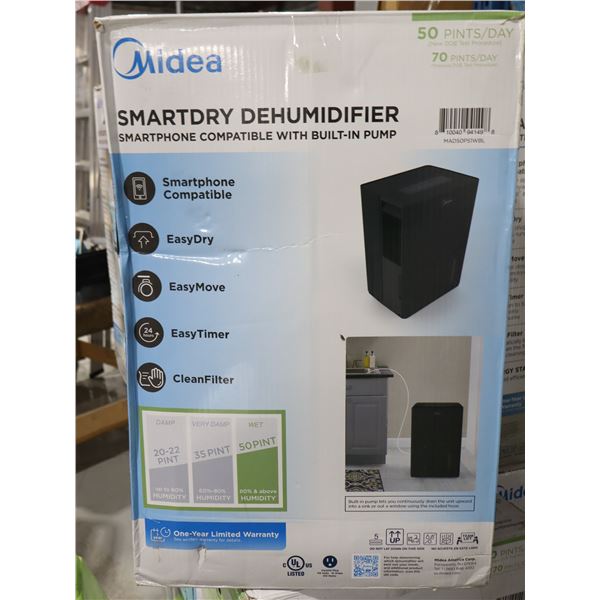 MIDEA SMART DEHUMIDIFIER MAD50PS1WBL