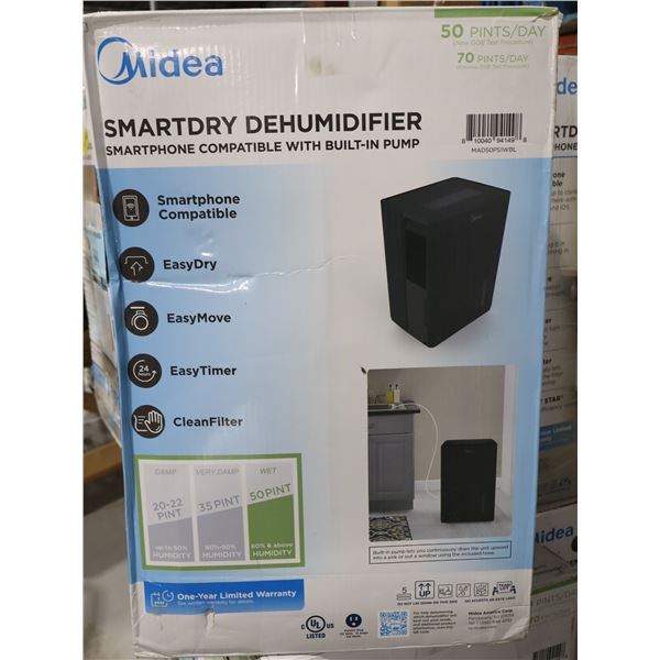 MIDEA SMART DEHUMIDIFIER MAD50PS1WBL