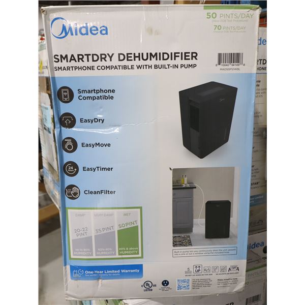 MIDEA SMART DEHUMIDIFIER MAD50PS1WBL