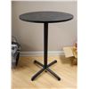 Image 1 : TABLE HAUTE RONDE 27"d.x39"