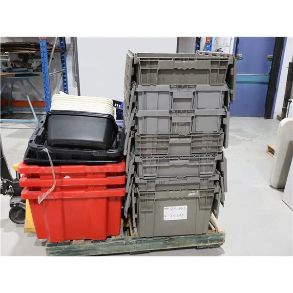 LOT DE 60+ BACS EN PLASTIQUE ASST.