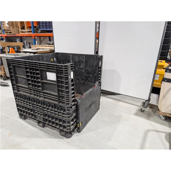 BOÎTE PALETTE EN PLASTIQUE PLIABLE 45"x48"x42"