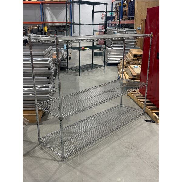 ÉTAGÈRE EN MÉTAL -3 TABLETTES 70"x21"x53"