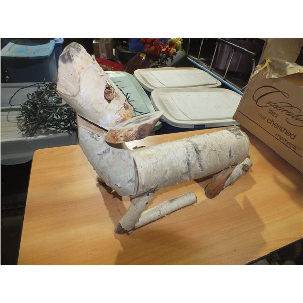 Homemade Wooden Reindeer