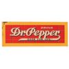 Image 1 : Dr. Pepper Red Brick Tin Advertising Sign