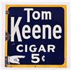 Image 1 : Tom Keene Cigars Porcelain Sign