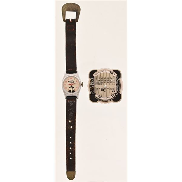 Hopalong Cassidy Watch, Men's Pocket Calendar