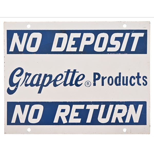Grapette Soda Vintage Metal Sign