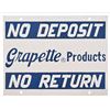 Image 1 : Grapette Soda Vintage Metal Sign
