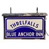 Image 4 : Threlfalls Blue Anchor Inn Reverse Milk Glass Sign