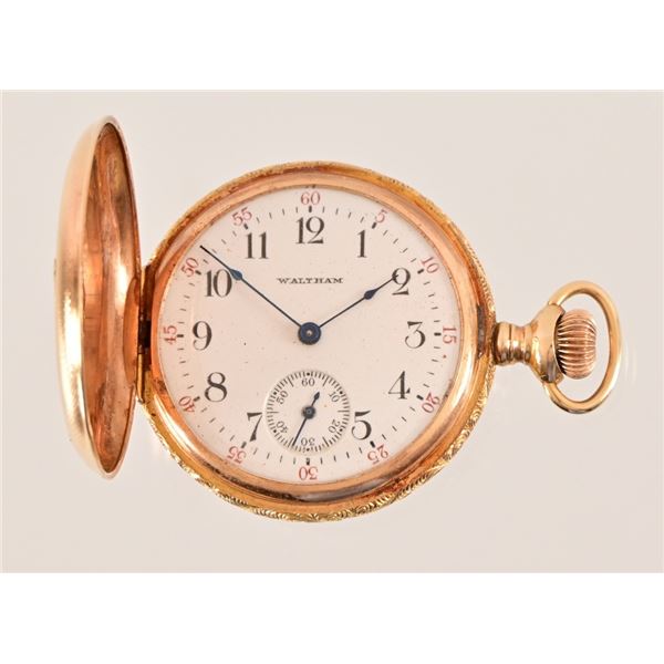 Waltham 14K Two-tone Gold Ladies' Pocket Watch