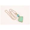 Image 4 : Sterling Silver & Turquoise Pendant Necklace