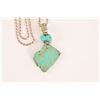 Image 5 : Sterling Silver & Turquoise Pendant Necklace