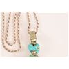Image 6 : Sterling Silver & Turquoise Pendant Necklace