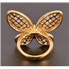 Image 4 : Ladies Diamond 18K Yellow Gold Butterfly Ring