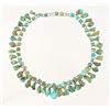 Image 1 : Turquoise Stone Silver Necklace