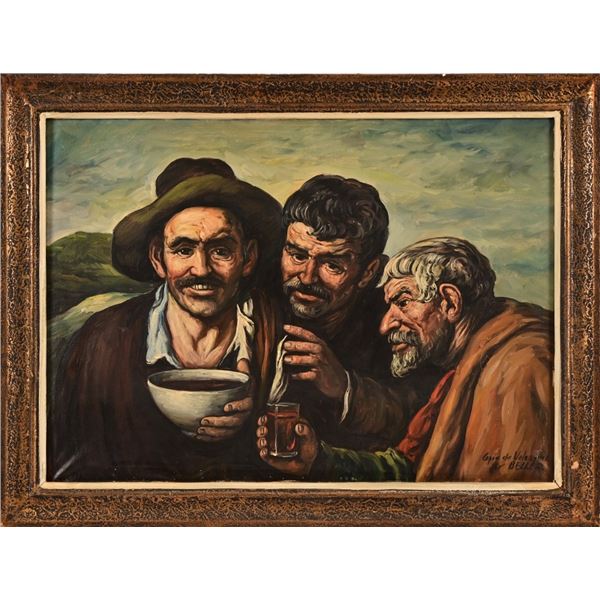 The Drinkers Oil Painting