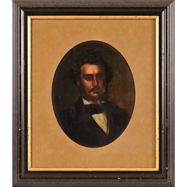 Original Antique Portrait Oil Painting