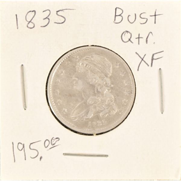 1835 Capped Bust Quarter XF