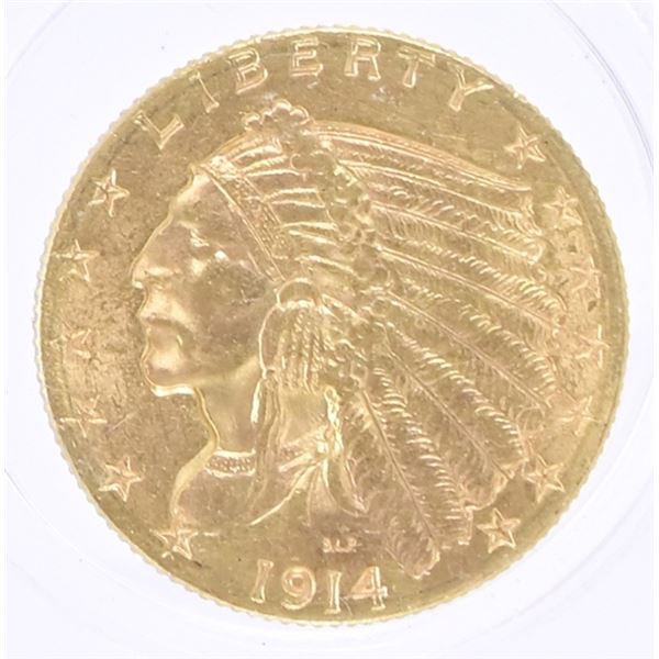 1914 Indian Head Gold $2.5 Coin