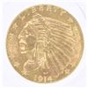 Image 1 : 1914 Indian Head Gold $2.5 Coin
