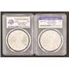 Image 1 : (Two) 2017 American Silver Eagles PCGS MS70