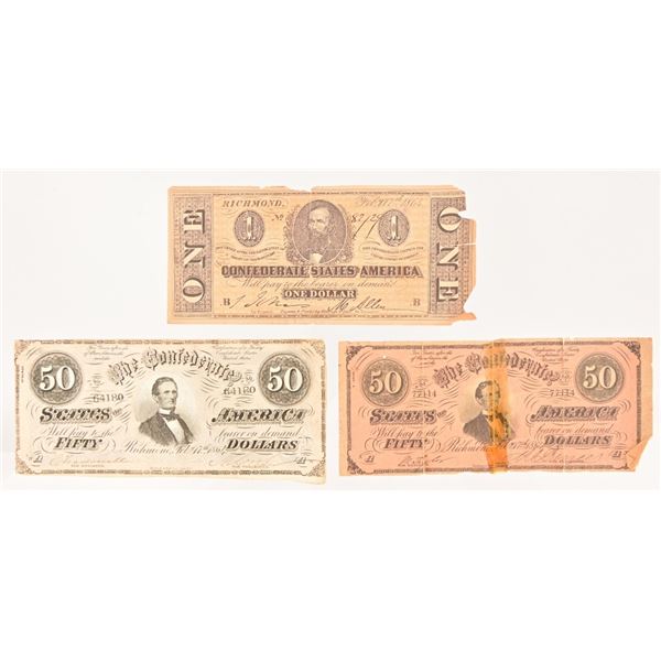 Confederate States Of America Currency Notes