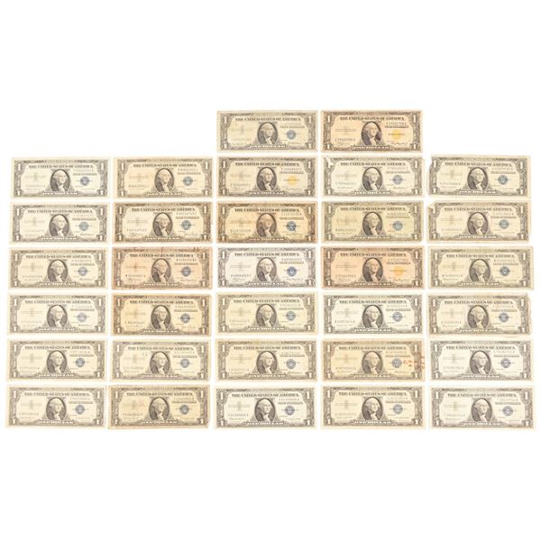 (32) Silver $1 Certificates