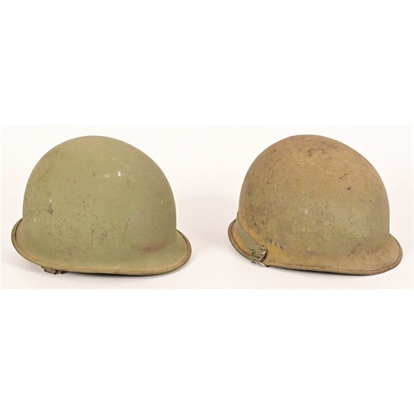 Pair of U.S. Army M1 Helmet & Liners