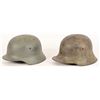 Image 2 : Pair of German Military Helmets c. WWI-WW2