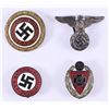 Image 1 : Collection of (4) German WW2 NSDAP Enamel Pins