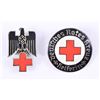 Image 1 : (2) German WW2 Red Cross Nurse DRK Enamel Pins