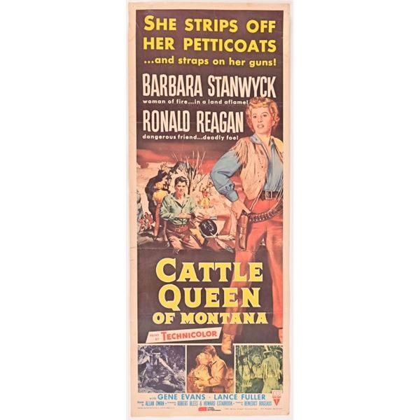 "Cattle Queen of Montana", Ronald Reagan Poster