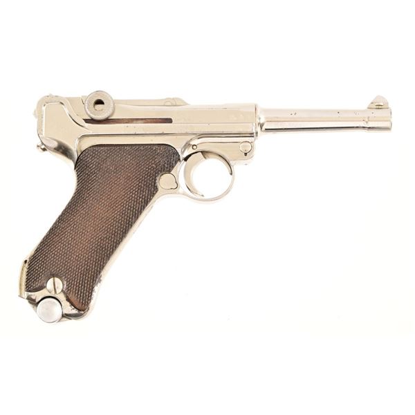 Luger Nickel Plated M42 Semi-Auto 9mm