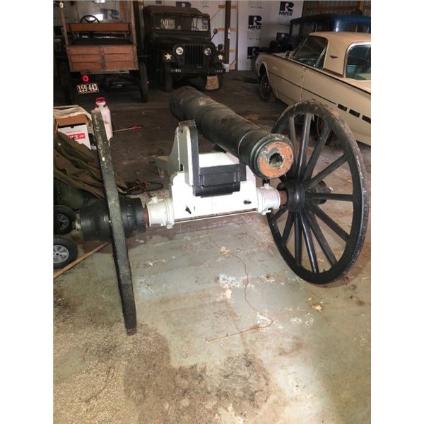 Cannon Full Size Replica On Carriage