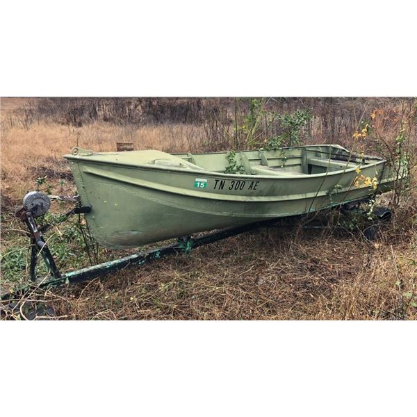 1971 Sports Kraft Aluminum Boat 14ft
