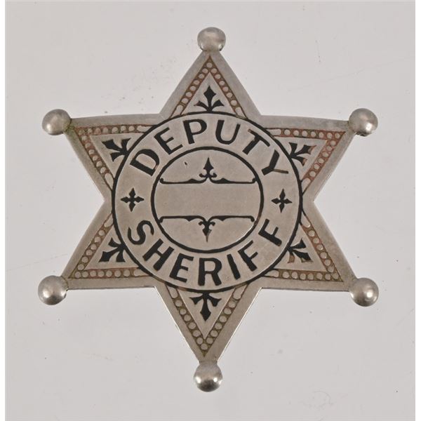 Deputy Sheriff Nickel Silver Badge