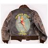 Image 1 : Hand-Painted Leather Flight Jacket