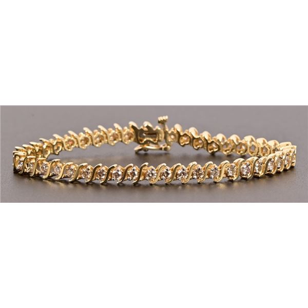 Diamond 14K Gold Tennis Bracelet