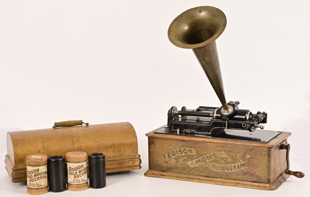 Antique Edison Home Phonograph Music Box