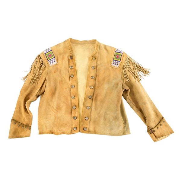 Buckskin Fringe Beaded Leather Jacket