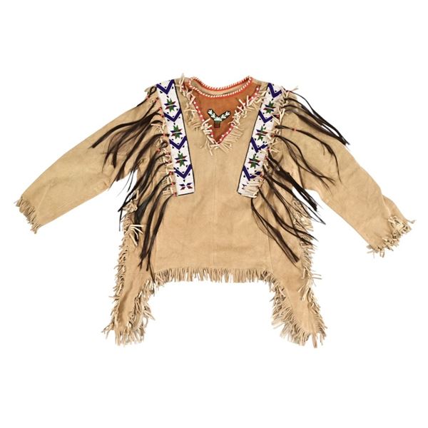 Indian Beaded War Shirt Buckskin & Horsehair