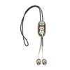 Image 1 : Zuni Marked Multi-Stone Silver Bolo Tie