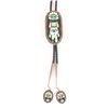 Image 2 : Zuni Marked Multi-Stone Silver Bolo Tie
