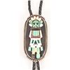 Image 6 : Zuni Marked Multi-Stone Silver Bolo Tie