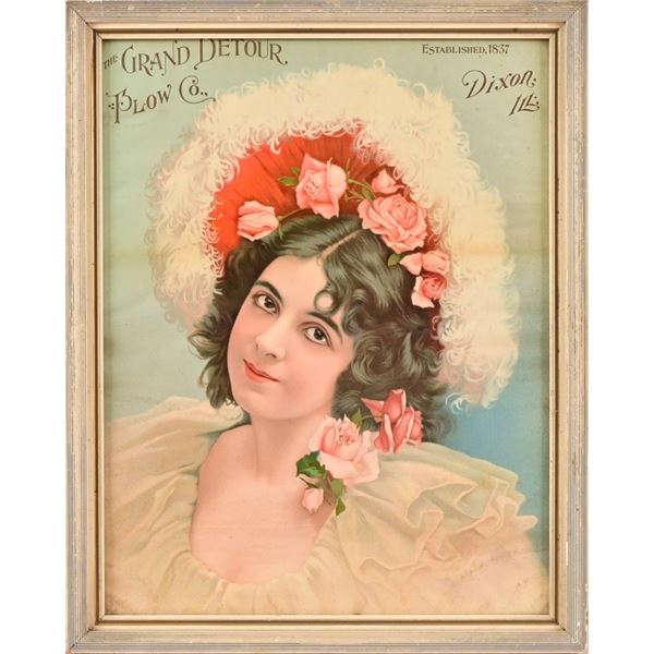 Grand Detour Plow Co. Lithograph Advertisement